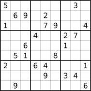 sudoku puzzle published on 2022/01/21