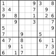 sudoku puzzle published on 2022/01/23