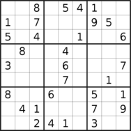 sudoku puzzle published on 2022/05/01