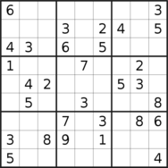 sudoku puzzle published on 2022/05/22