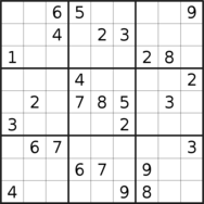 sudoku puzzle published on 2022/05/30