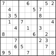 sudoku puzzle published on 2022/06/04