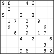 sudoku puzzle published on 2022/06/10
