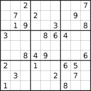 sudoku puzzle published on 2022/06/27