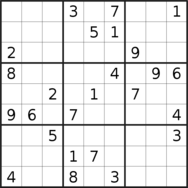 sudoku puzzle published on 2022/07/17