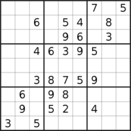 sudoku puzzle published on 2022/09/03