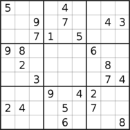 sudoku puzzle published on 2022/10/26
