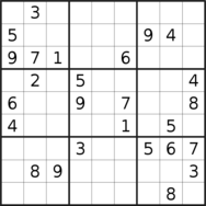 sudoku puzzle published on 2022/10/30