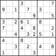 sudoku puzzle published on 2022/11/22