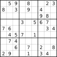 sudoku puzzle published on 2022/11/30
