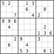 sudoku puzzle published on 2022/12/24