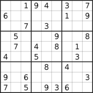 sudoku puzzle published on 2023/01/28