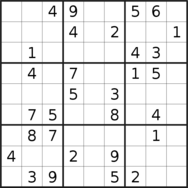 sudoku puzzle published on 2023/01/30