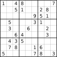 sudoku puzzle published on 2023/03/14