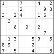 sudoku puzzle published on 2023/10/16