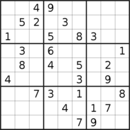 sudoku puzzle published on 2023/11/11