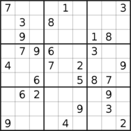 sudoku puzzle published on 2023/12/01
