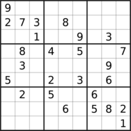 sudoku puzzle published on 2024/01/14