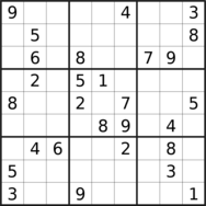 sudoku puzzle published on 2024/01/19